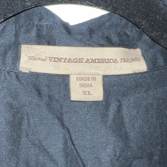 Nine West black and lace western style shirt dress with metal snaps size XL - Picture 3 of 6